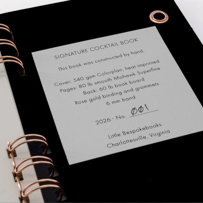 Signature Cocktail Book